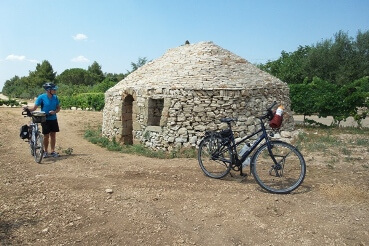 Trullo Zuid Italië Puglia fietsen