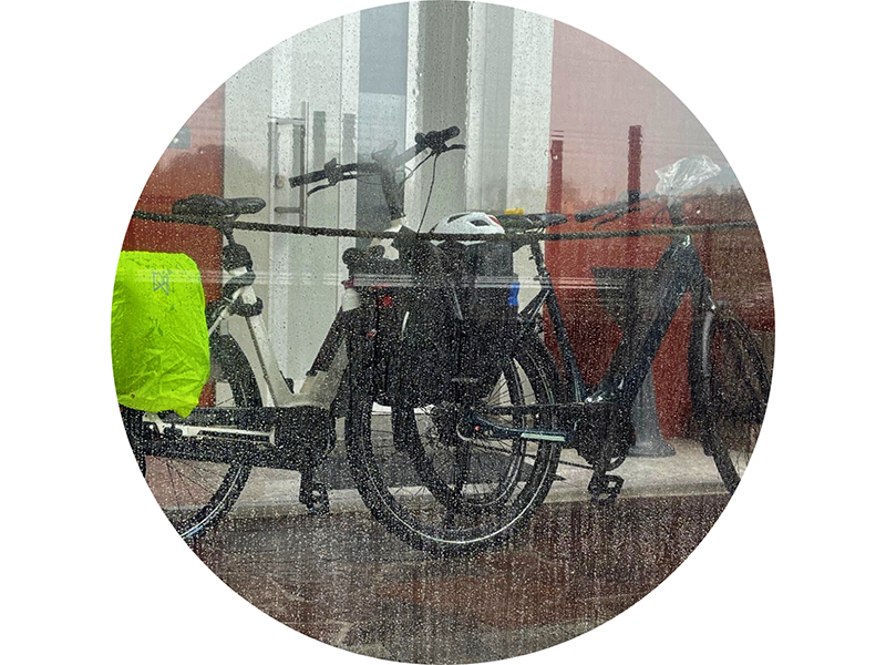 Eerste keer op fietsvakantie regen slecht weer