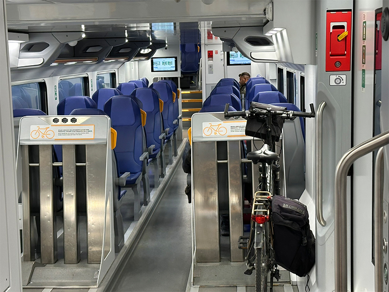 Met de fiets in de trein in Italië