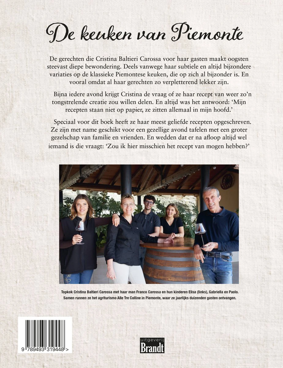 Kookboek Albugnano culinaire fiets en wandelvakantie